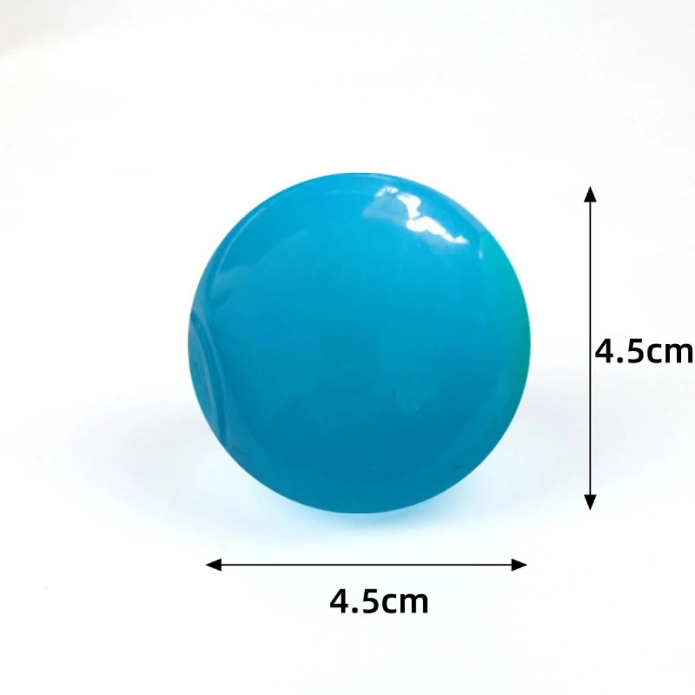Bolas slime luminosas pegajosas