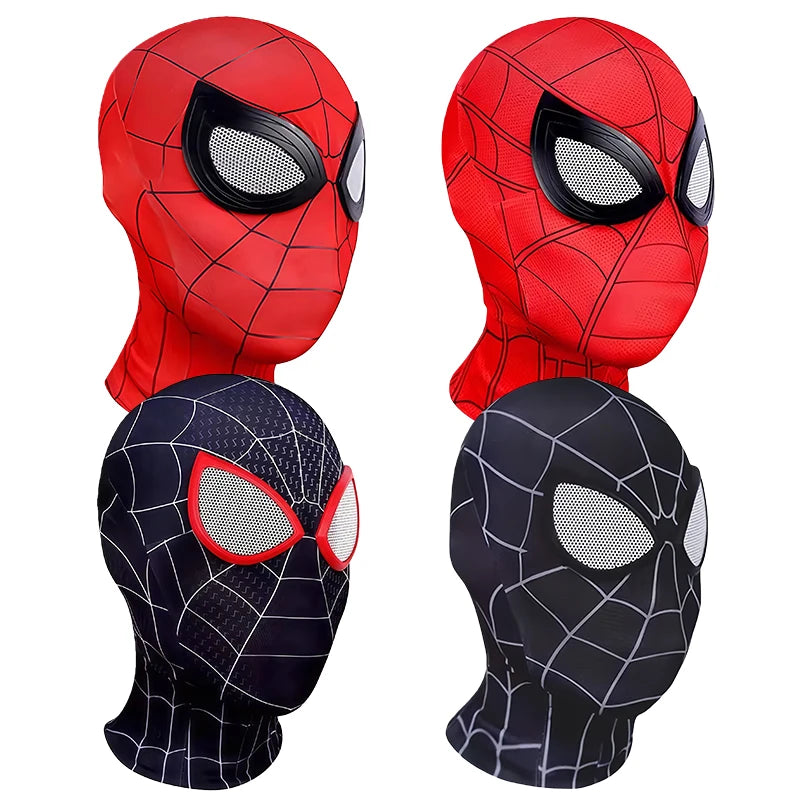 Máscaras roja y negra hombre mujer
