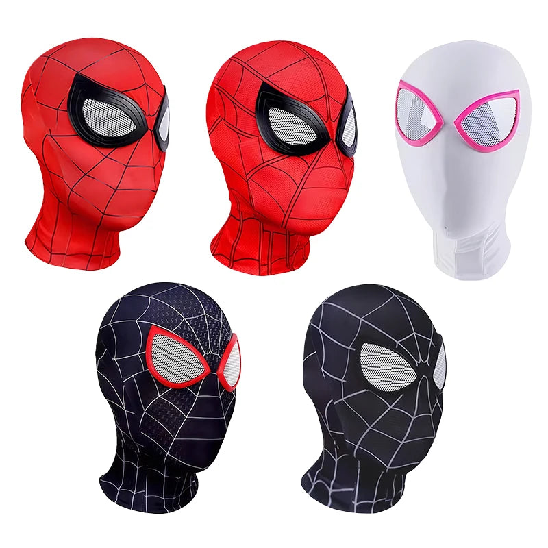 Máscaras roja y negra hombre mujer